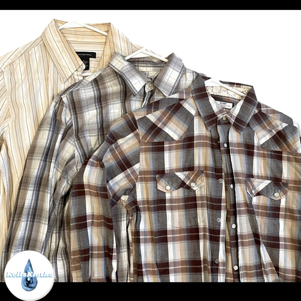 Plaid 3 shirt combo